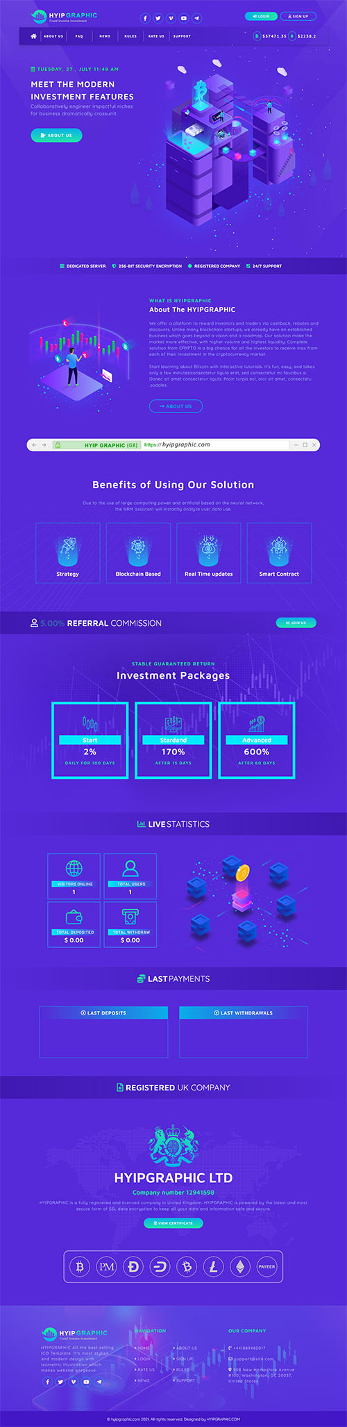 HYIP Template Preview
