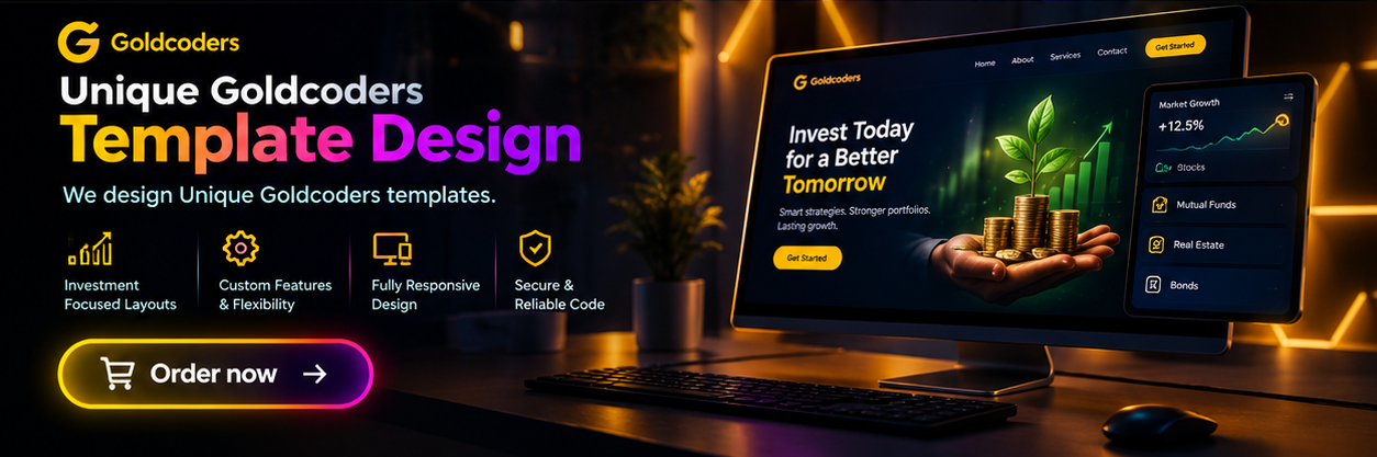 Goldcoders Template Design
